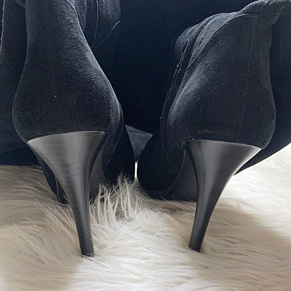 Sam Edelman Vesey Suede Over-The-Knee Boots in Black - Picture 12 of 15